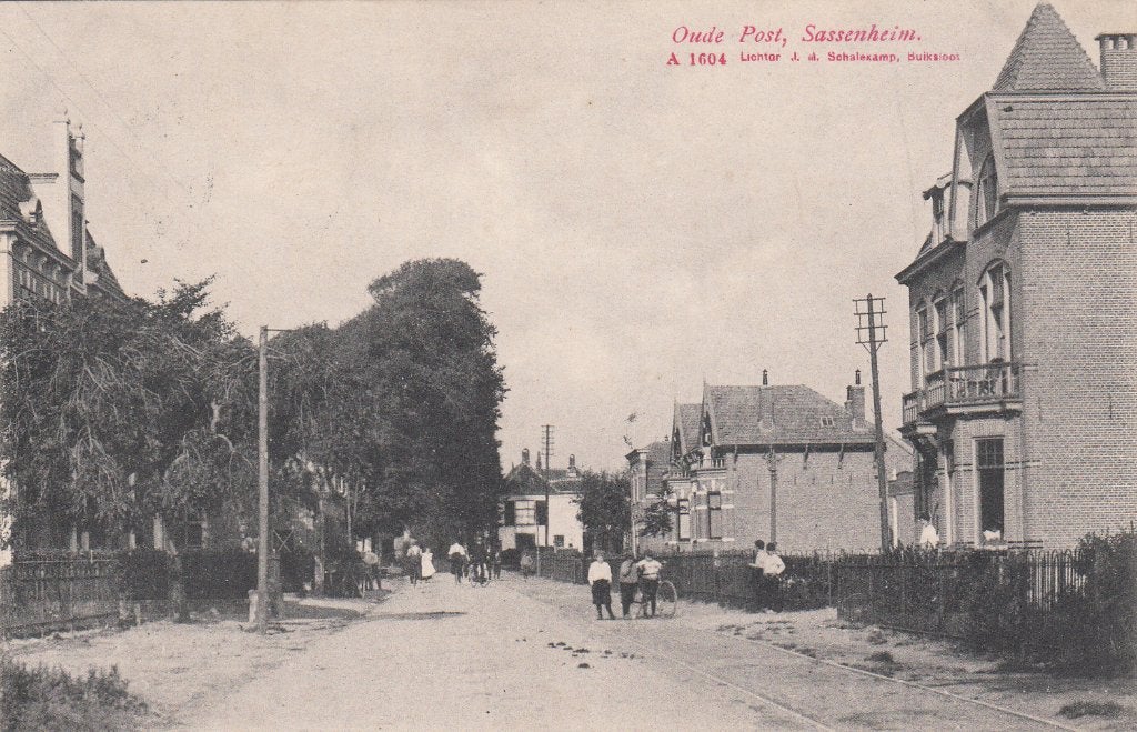 Sassenheim, Oude-Post 1908 (Schalekamp), Verzenden, Voor 1920, Gelopen, Zuid-Holland