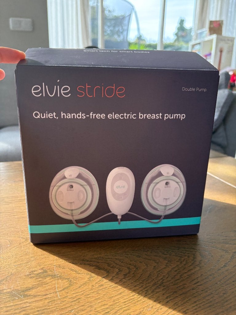 Elvie stride dubbele borstkolf handsfree kolven, Gebruikt, Draagbaar, Borstkolf, Ophalen of Verzenden