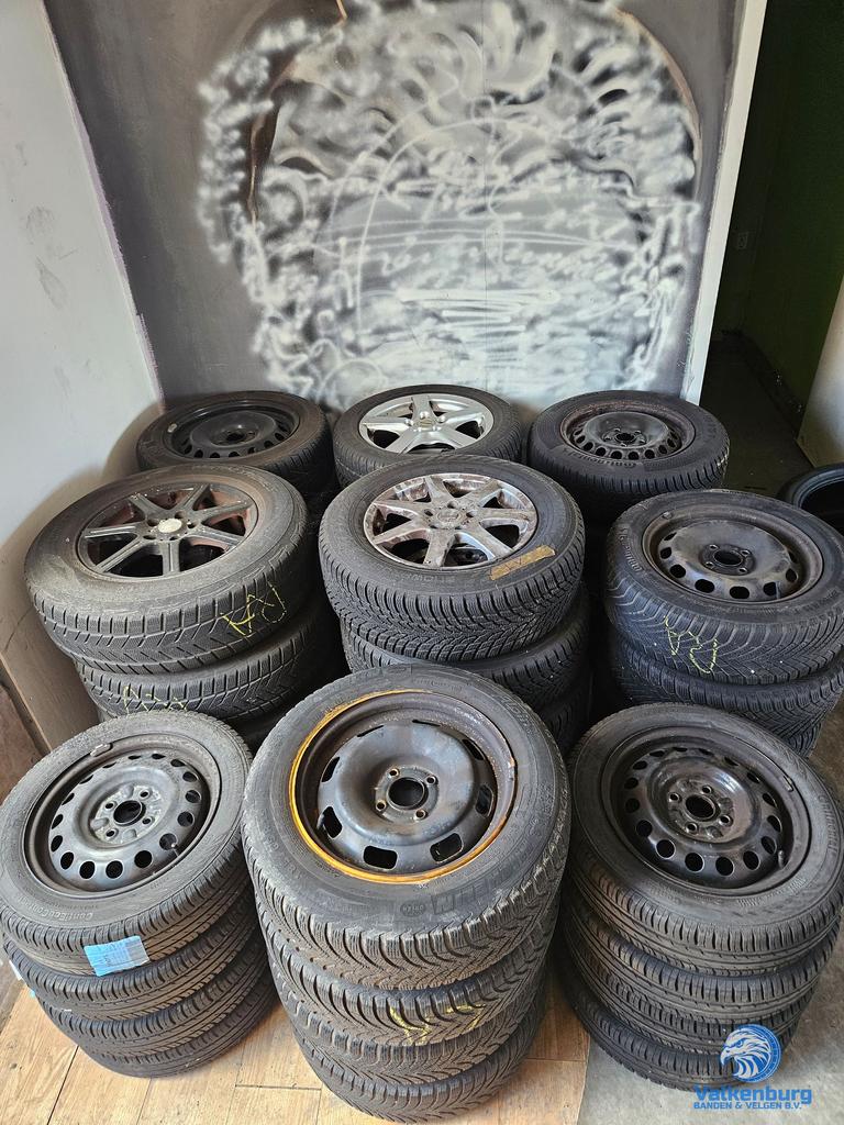 Partij velgen met band 9 sets 15 16 inch Audi Citroen Toyota, Ophalen, Gebruikt, -, -