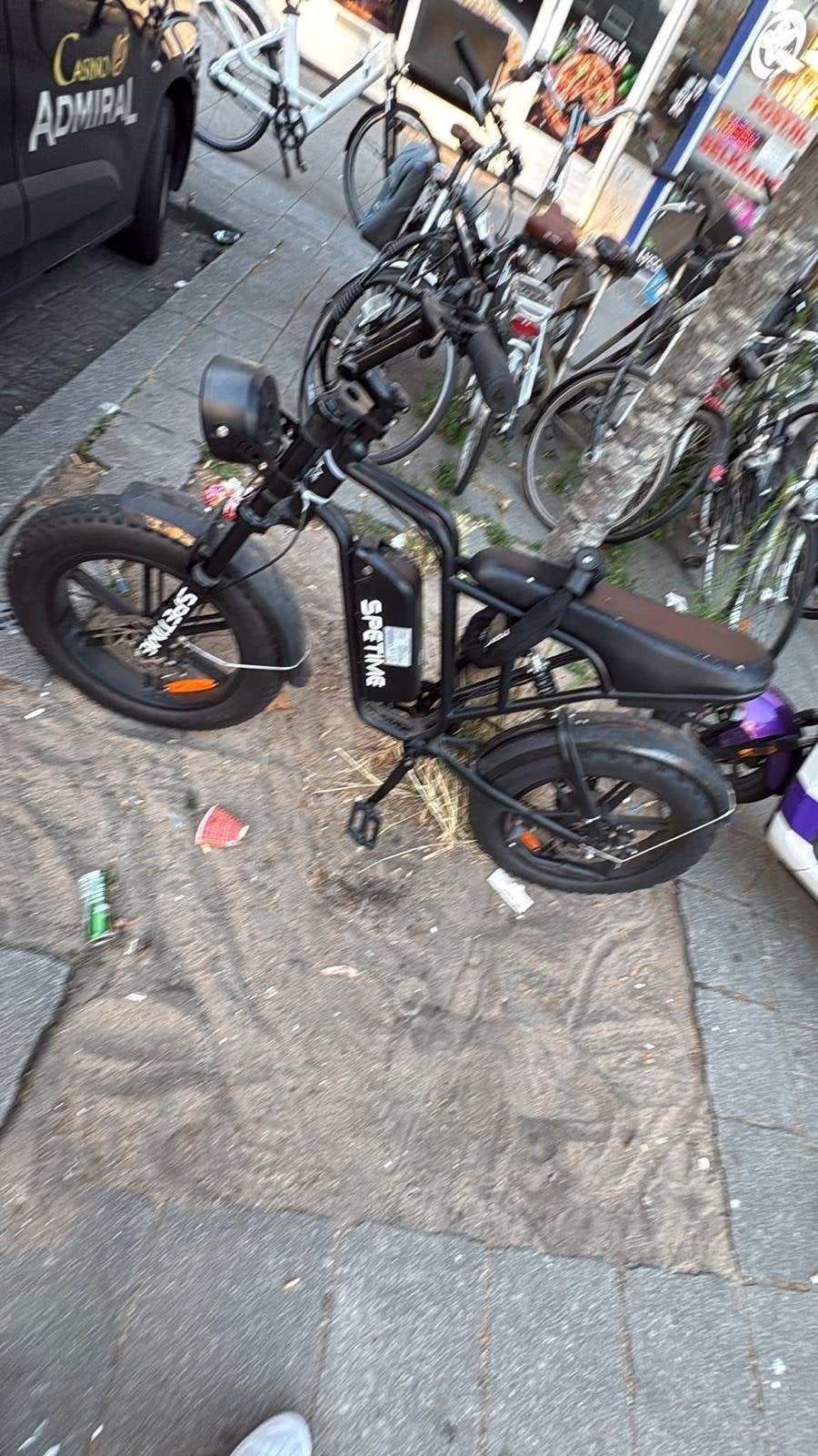 SPETIME E-bike zonder accu en accuhouder, Fietsen en Brommers, Elektrische fietsen, Minder dan 30 km per accu, Gebruikt, Minder dan 47 cm
