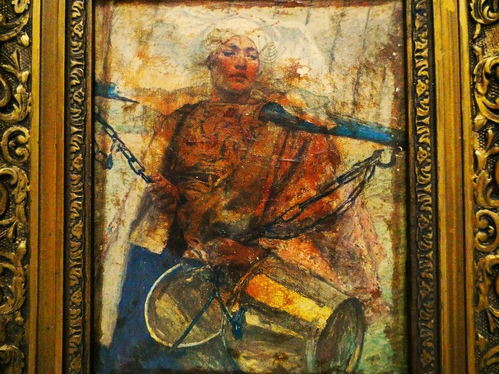 Schilderij n. Hans von Bartels A young fishing girl Rijsoord, Ophalen of Verzenden