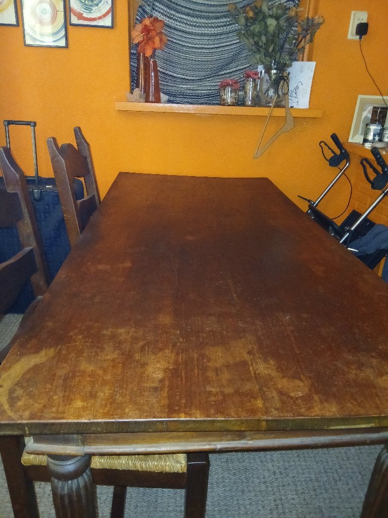 Tafel met 4 stoelen, Ophalen, Gebruikt, 50 tot 100 cm, 150 tot 200 cm