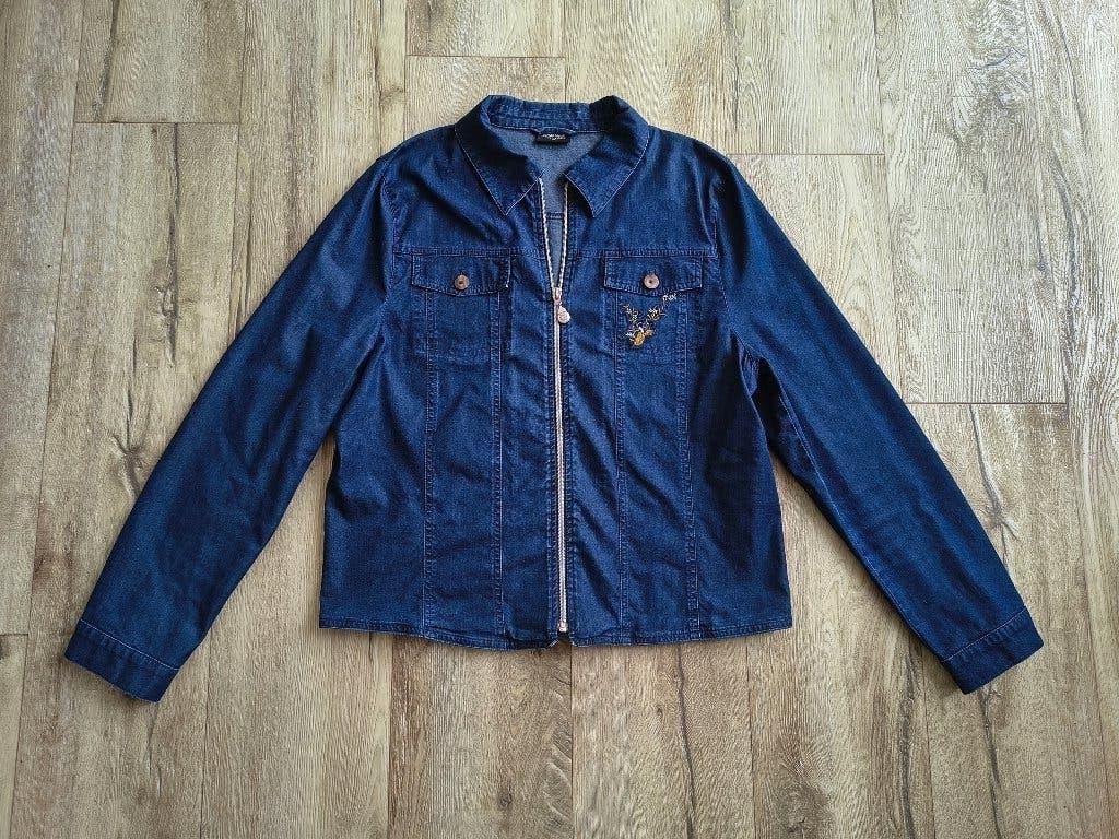 Prachtig blauw denim vest Sportalm spijkerjas, 44. Edelweiss, Blauw, Onb, Maat 42/44 (L), Ophalen of Verzenden