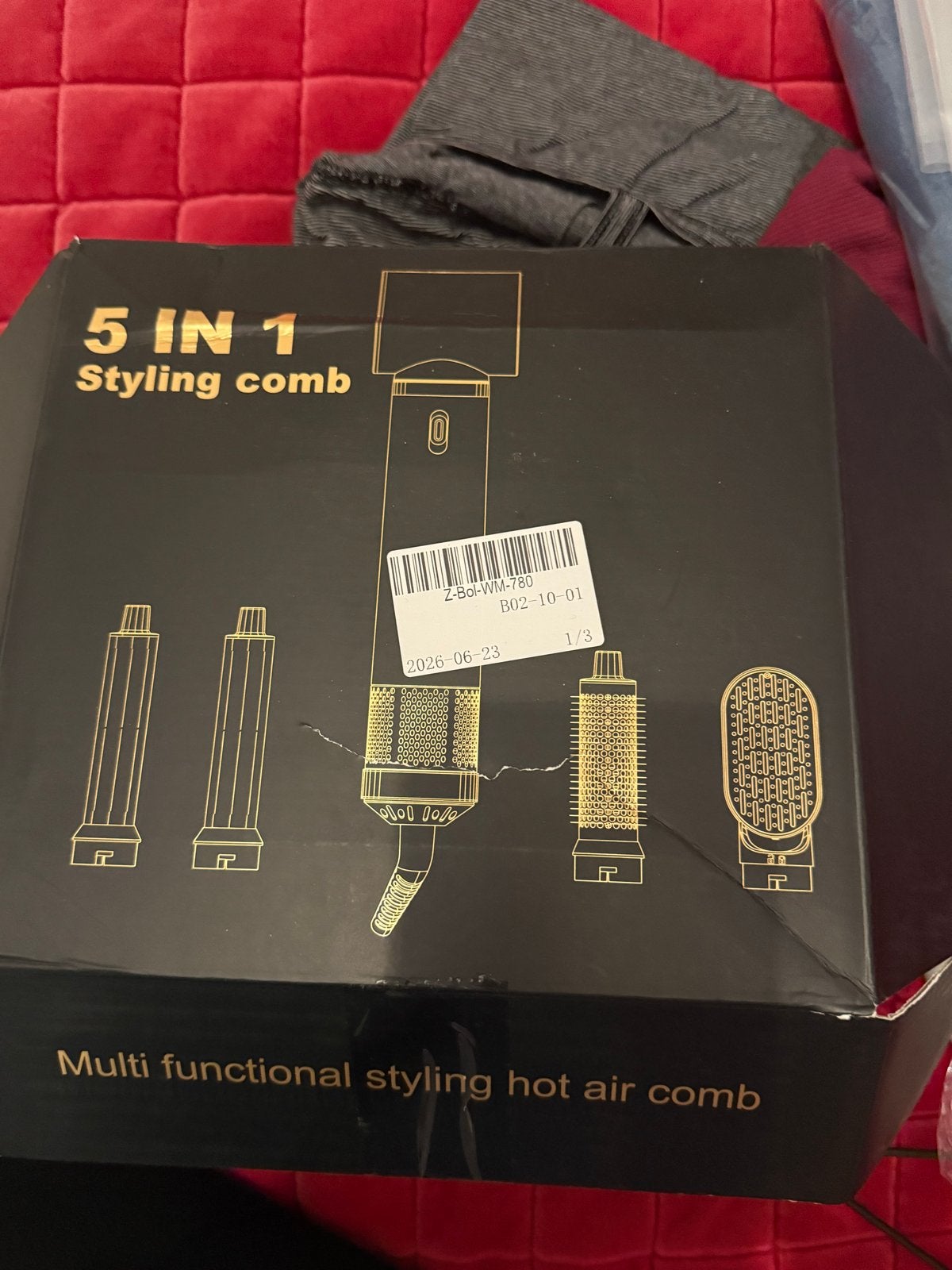 5-in-1 Styling Comb - Multifunctionele Heteluchtborstel, Ophalen of Verzenden, Nieuw, Haarverzorging