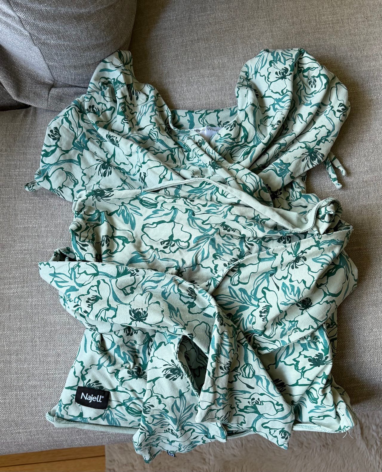 Draagdoek Najell wrap maat M, Kinderen en Baby's, Babydragers en Draagdoeken, Ophalen of Verzenden, Zo goed als nieuw, Draagdoek