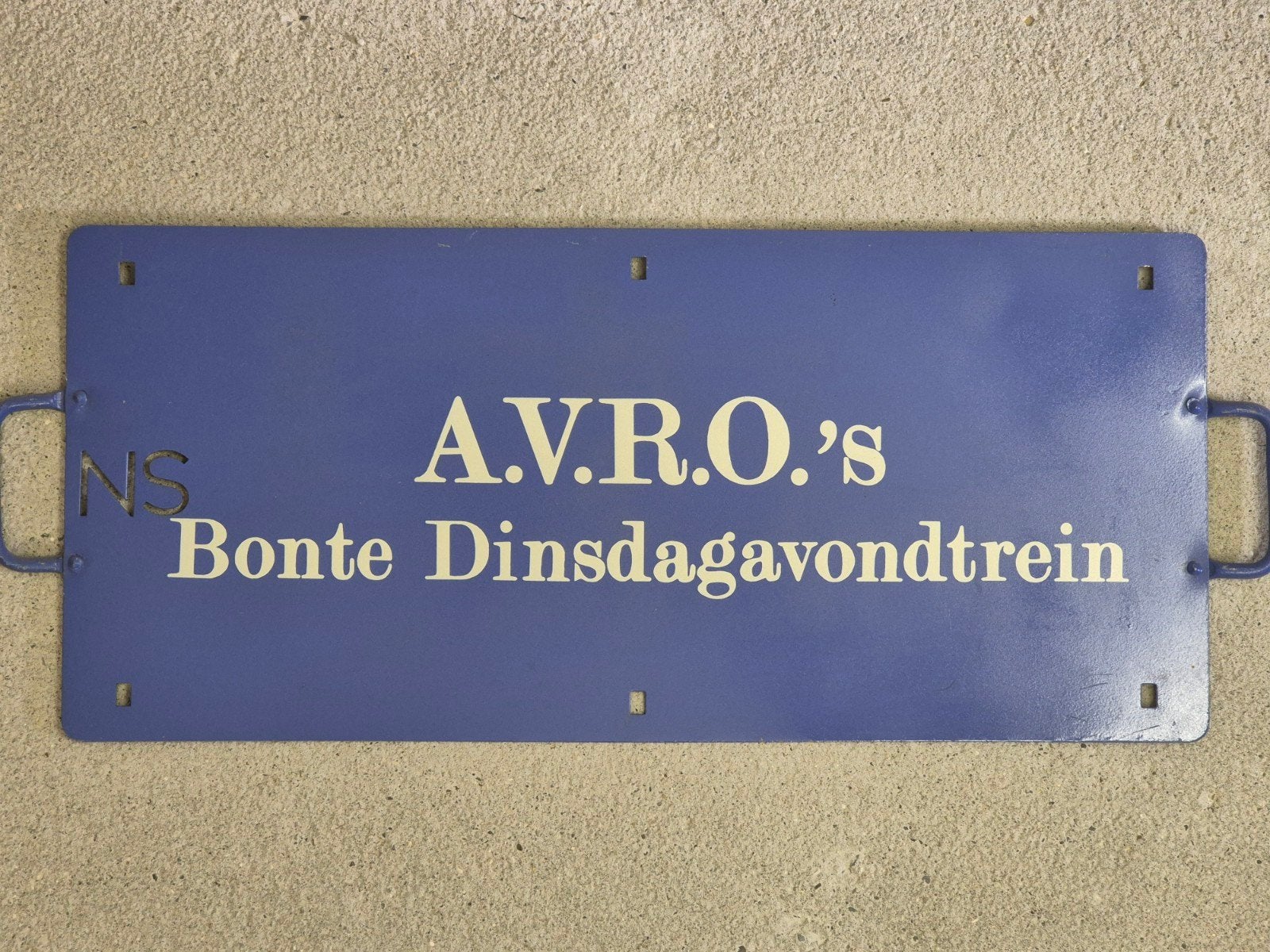 NS A.V.R.O.'s Bonte Dinsdagavondtrein koersbord, Verzamelen, Ophalen of Verzenden, Gebruikt, Trein, Overige typen