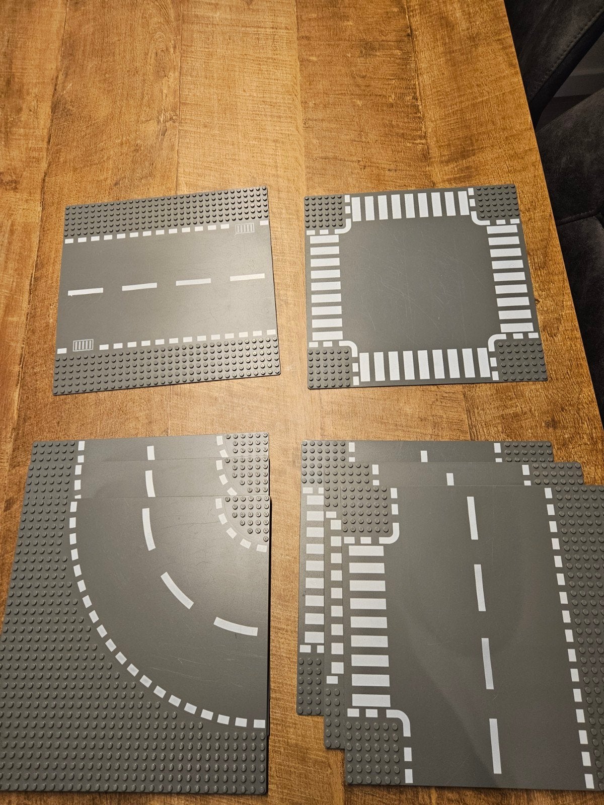 LEGO wegenplaten set - recht, bocht en kruispunt, Ophalen of Verzenden, Gebruikt, Overige merken
