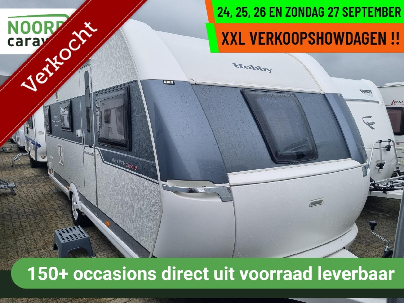 Hobby 545 KMF de luxe edition STAPELBED + MOVER + AUTARK, Rondzit, Hobby, 7 tot 8 meter, Bedrijf