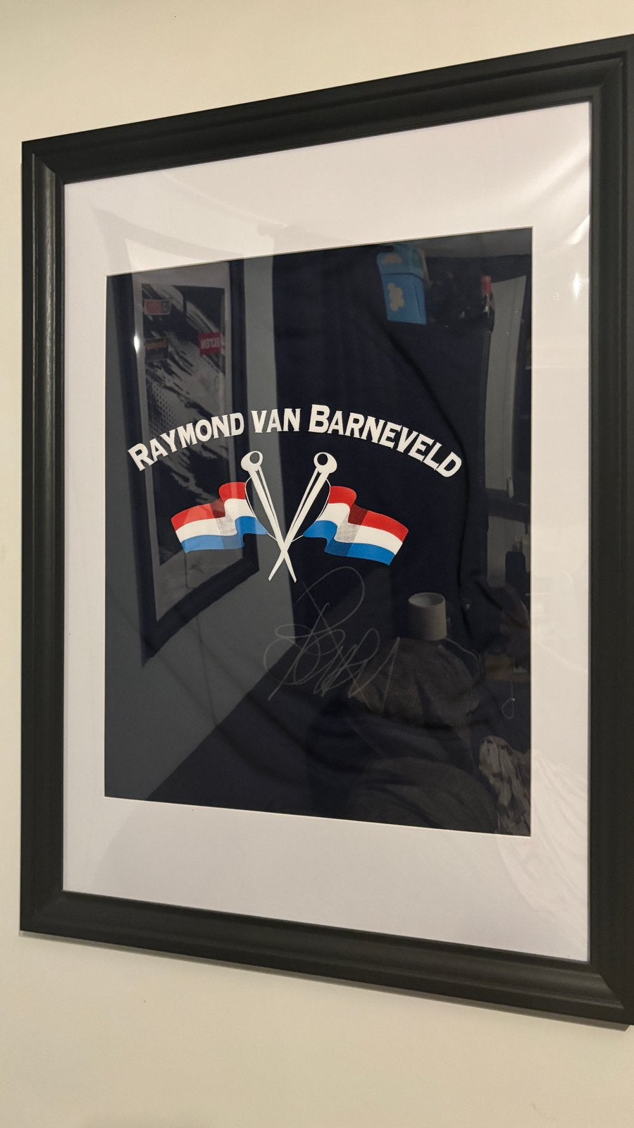 Zeer uniek Raymond van Barneveld dartshirt – 1998/1999, Ophalen of Verzenden, Zo goed als nieuw, Pijlen