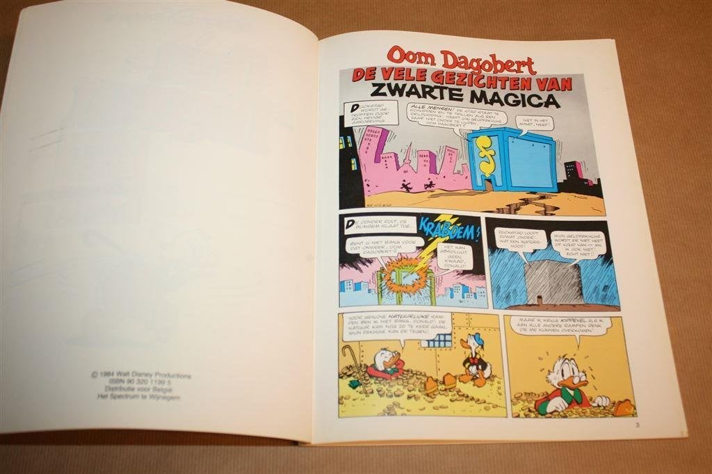 Oom Dagobert 25. Vele Gezichten Zwarte Magica. 1e druk., Eén stripboek, Ophalen of Verzenden, Gelezen
