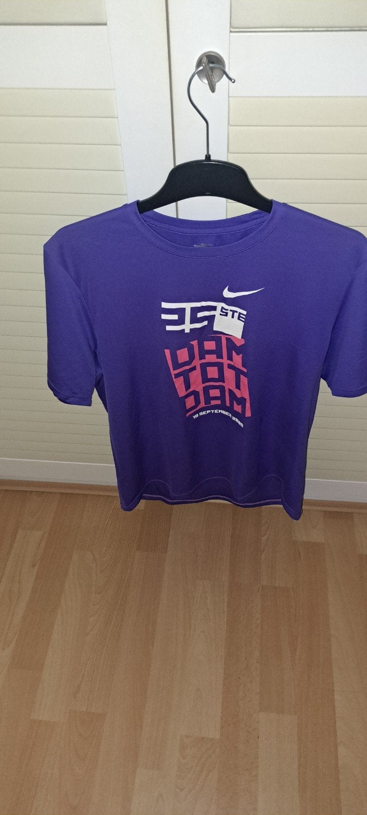 Nike Running T-shirt Paars - Survival of the Fastest, Kleding | Heren, T-shirts, Paars, Nike, Overige maten, Ophalen of Verzenden