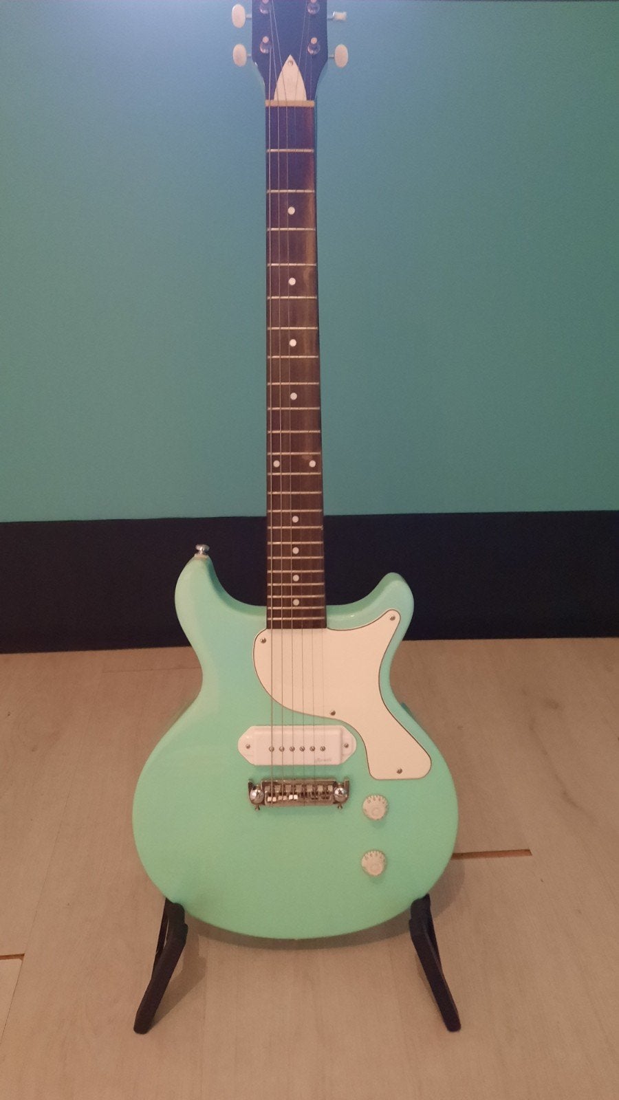 Harley Benton gitaar dc junior, Ophalen, Gebruikt, Solid body, Overige merken