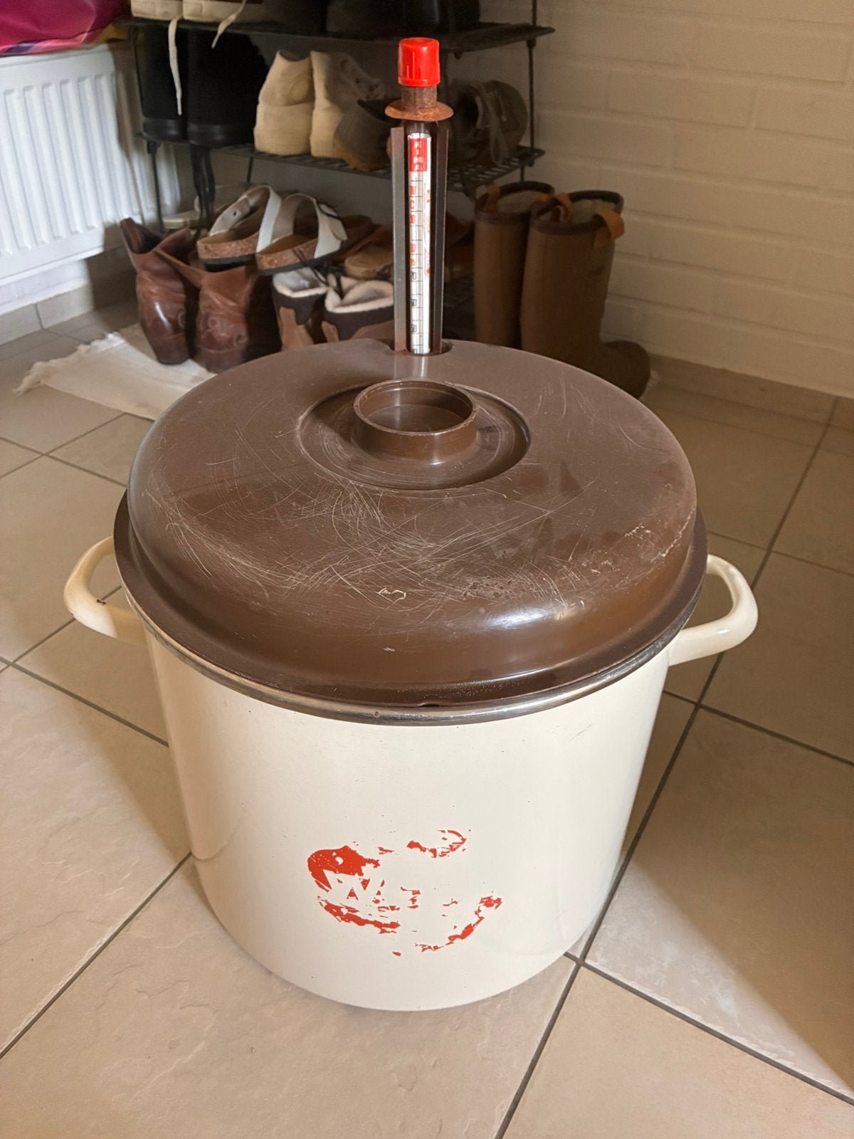 Weckketel + weck potten, Ophalen, Gebruikt, Overige materialen, Pot, Bus of Blik