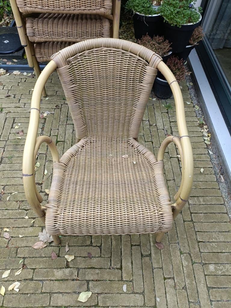 1 Rotan Terrasstoel, Ophalen, Gebruikt, Rotan