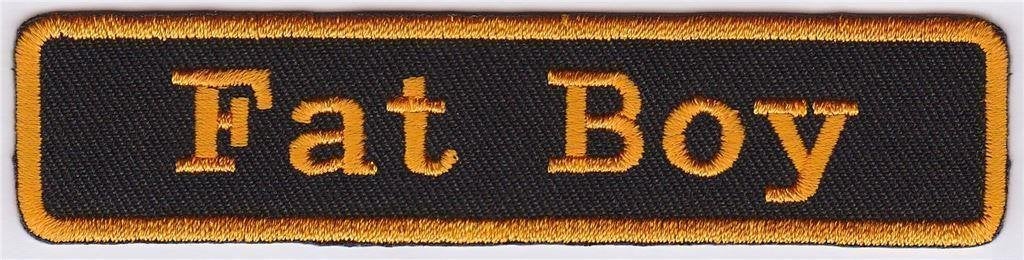 Harley Davidson Fat Boy patch embleem #1, Verzenden, Nieuw