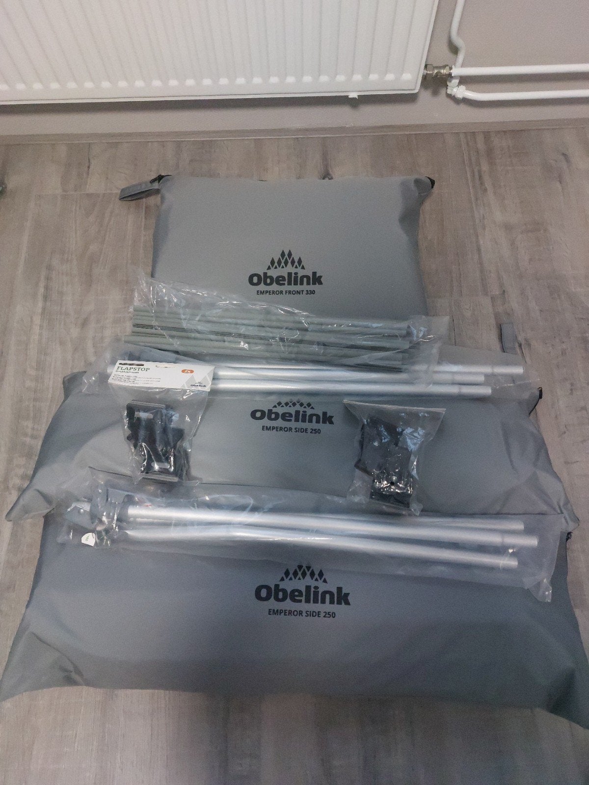 Obelink Emperor luifeltent 330, Caravans en Kamperen, Ophalen, Zo goed als nieuw, Polyester, Overige merken