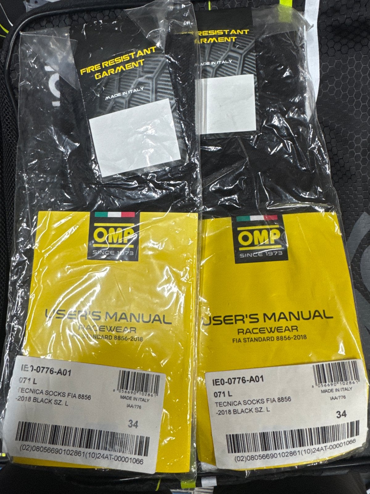 Nieuwe OMP Tecnica FIA 8856-2018 sokken, maat L, Ophalen of Verzenden, Nieuw