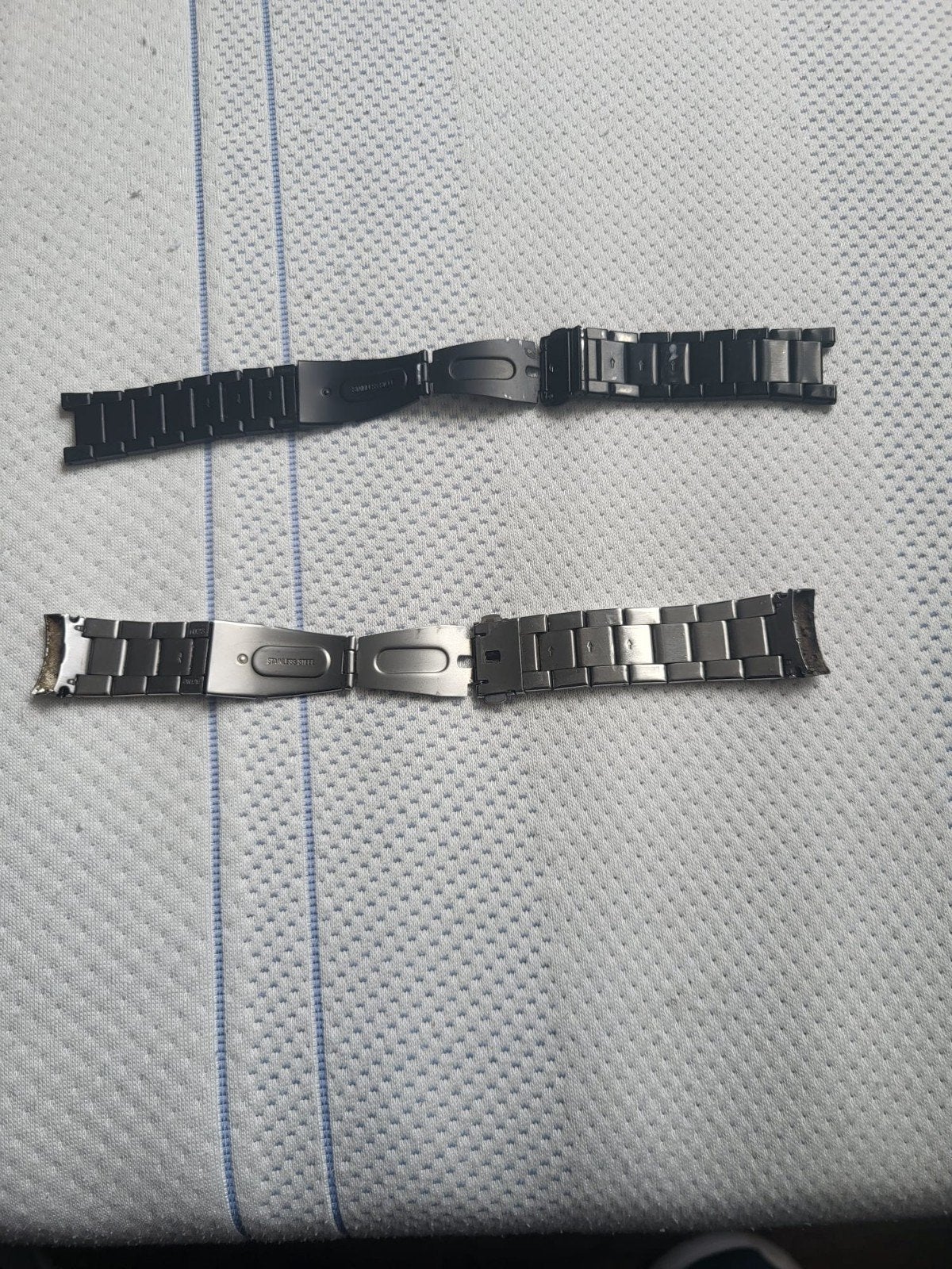 2x Nette Tommy Hilfiger Heren Horloge Armbanden 20mm, Ophalen of Verzenden, Gebruikt, Staal