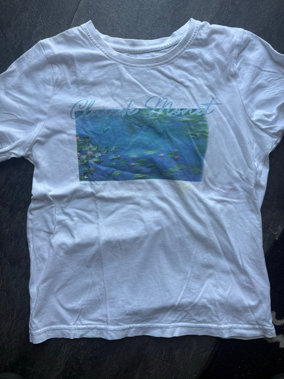 T-shirt Claude Monet Water Lilies - Klein vlekje, Ophalen of Verzenden