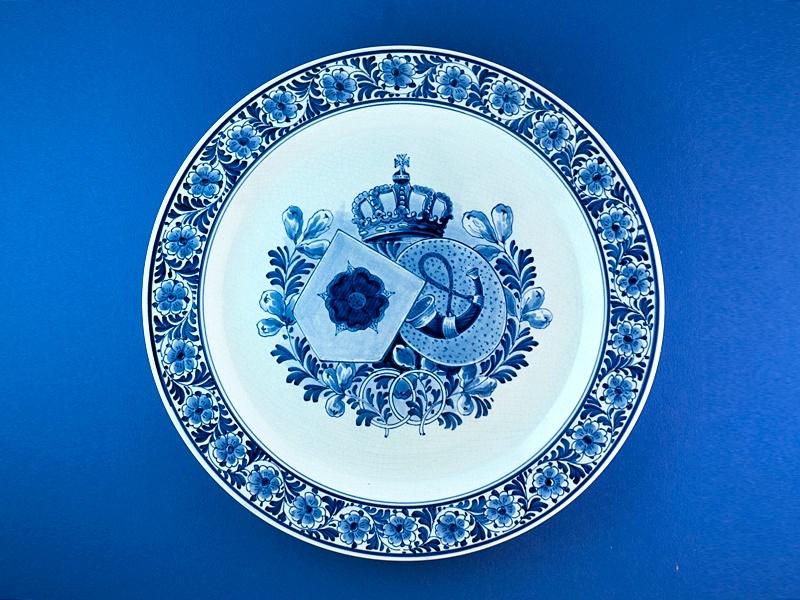 Porceleyne Fles 1937 Br Juliana Bernhard Koningshuis 25cm (3, Antiek en Kunst, Antiek | Wandborden en Tegels, Ophalen of Verzenden