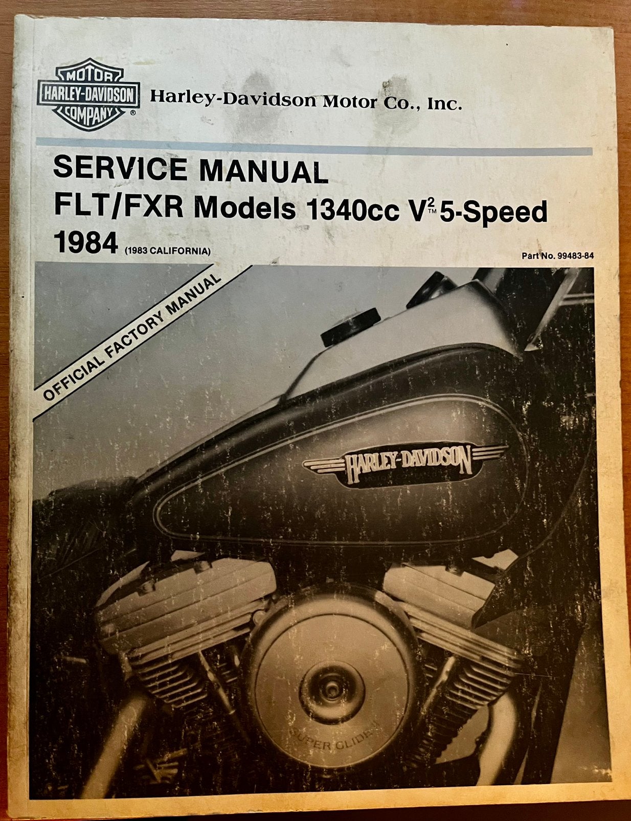 Harley Davidson Service Manual FLT/FXR, Ophalen of Verzenden, Harley-Davidson of Buell