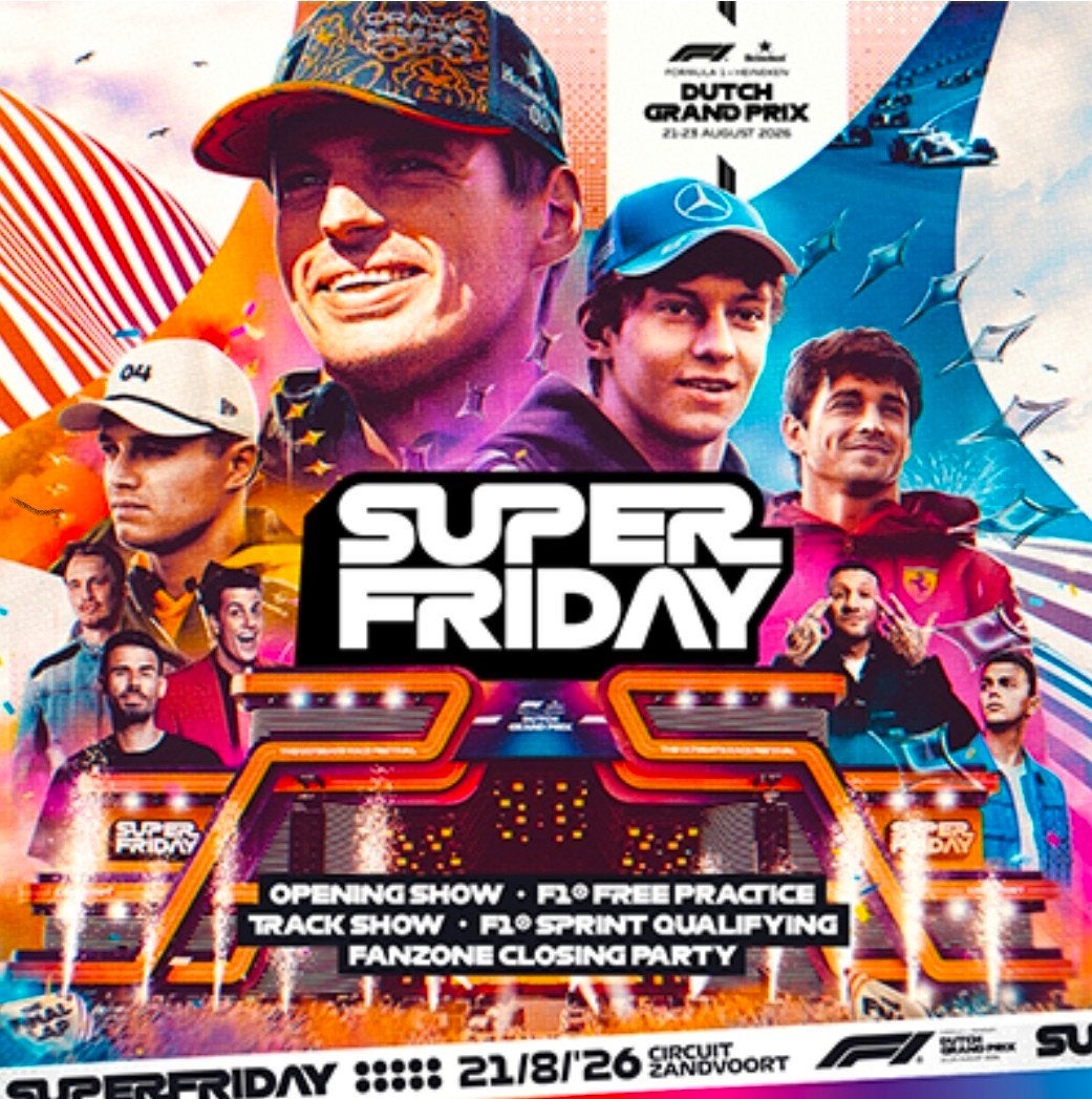 2x Super Friday Dutch Grand Prix, Tickets en Kaartjes, Evenementen en Festivals, Twee personen