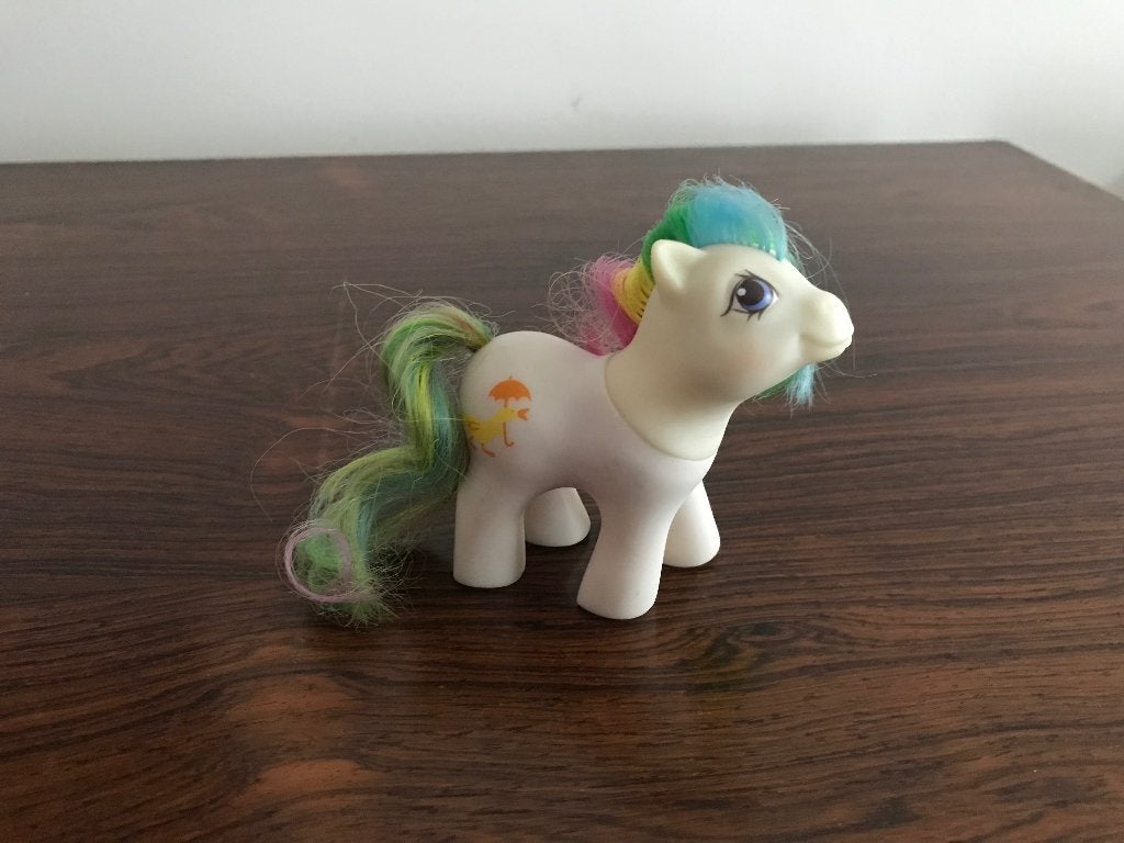 My little pony G1 White rainbow regenboog, Ophalen of Verzenden, Gebruikt