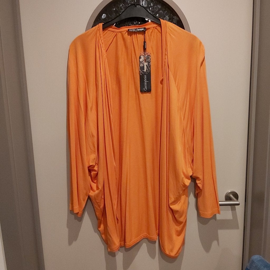 Cassiopeia cardigan, NIEUW, M-L, ruime vleermuismouwen!, Ophalen of Verzenden, Nieuw, Maat 42/44 (L), Oranje