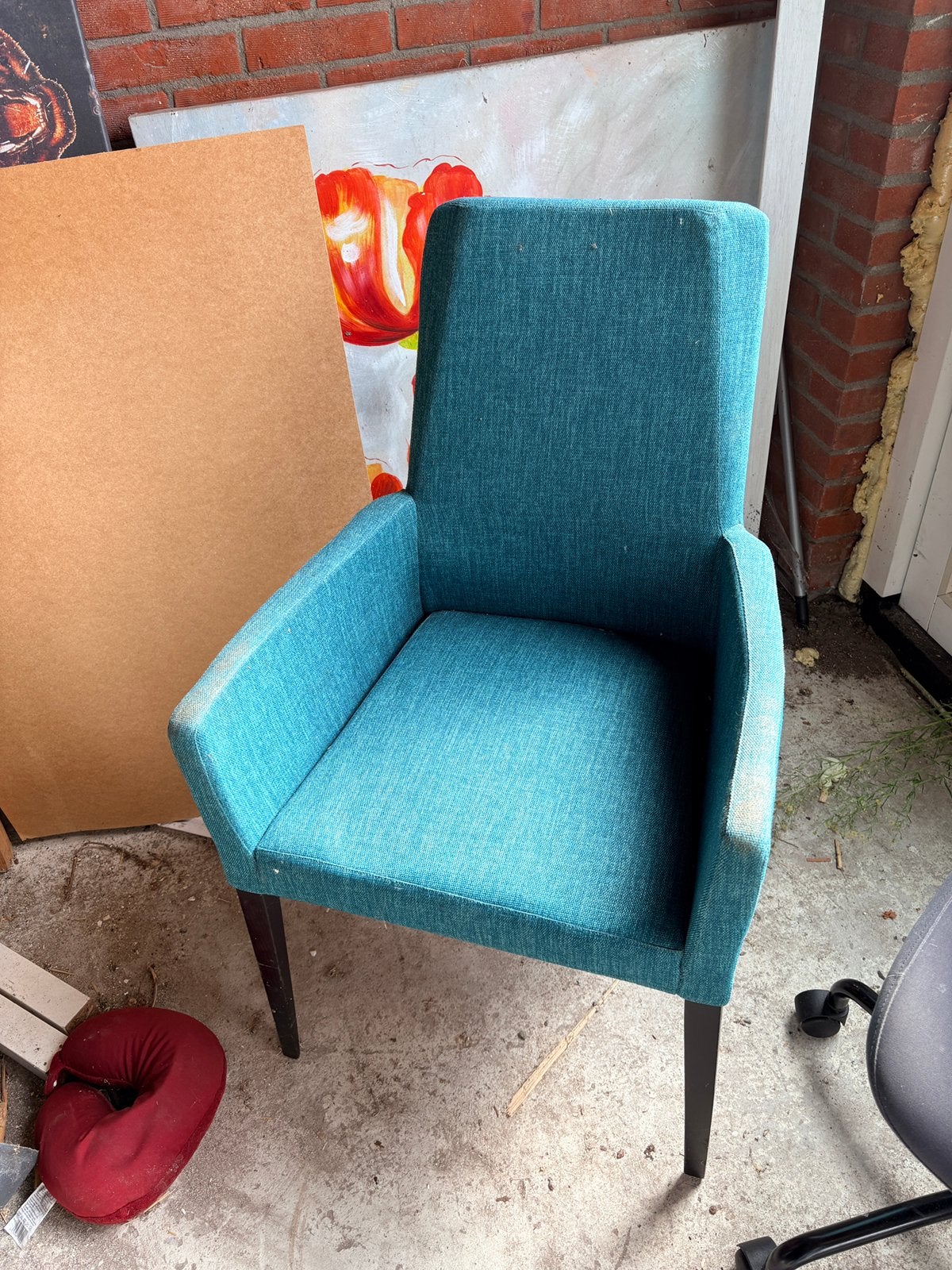 Fijne stoel - gratis, Huis en Inrichting, Ophalen, Zo goed als nieuw, 75 tot 100 cm, 50 tot 75 cm