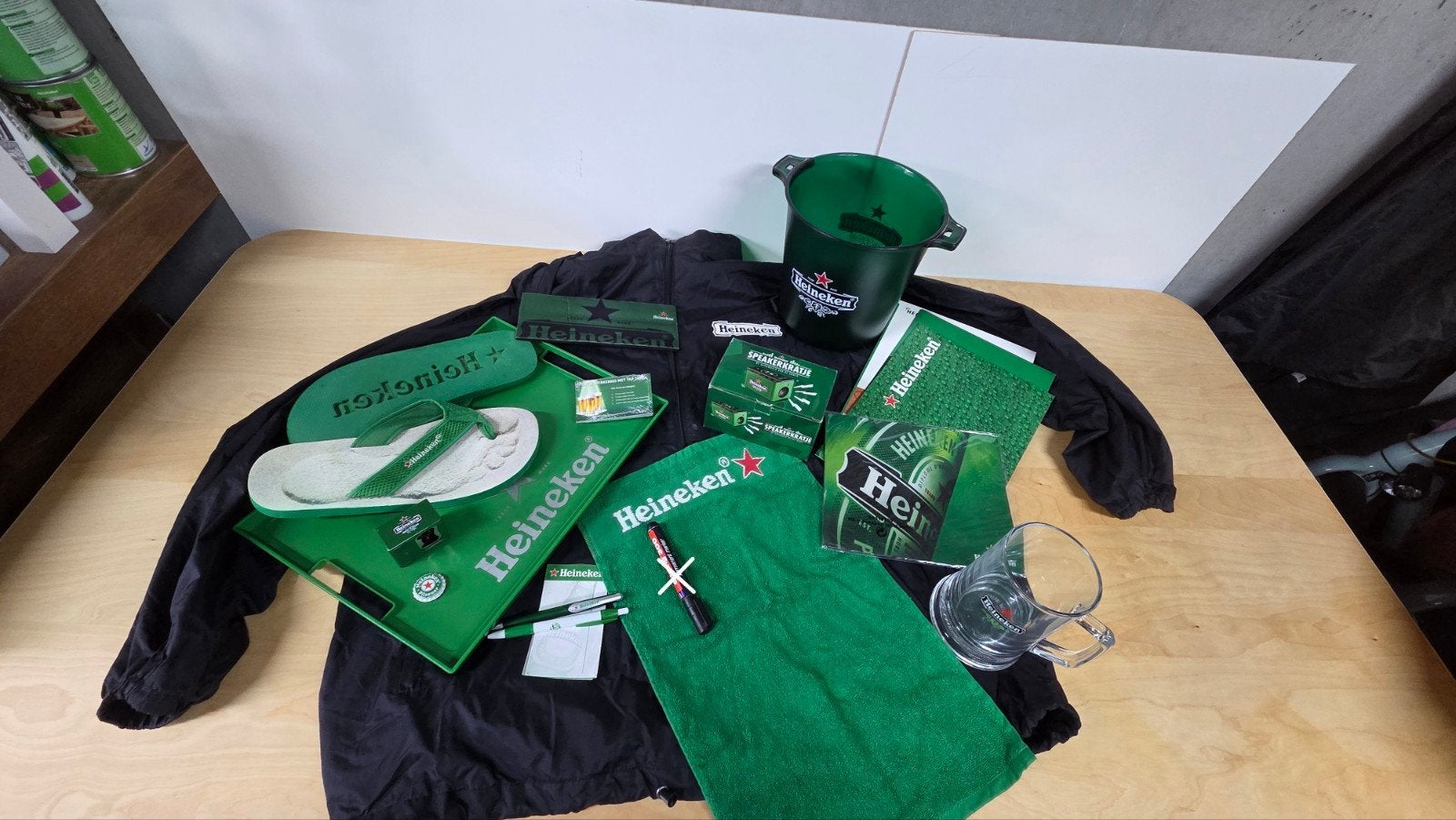 Heineken Pakket XXL Jas, IJsemmer, Speaker & Gadgets!, Ophalen, Heineken