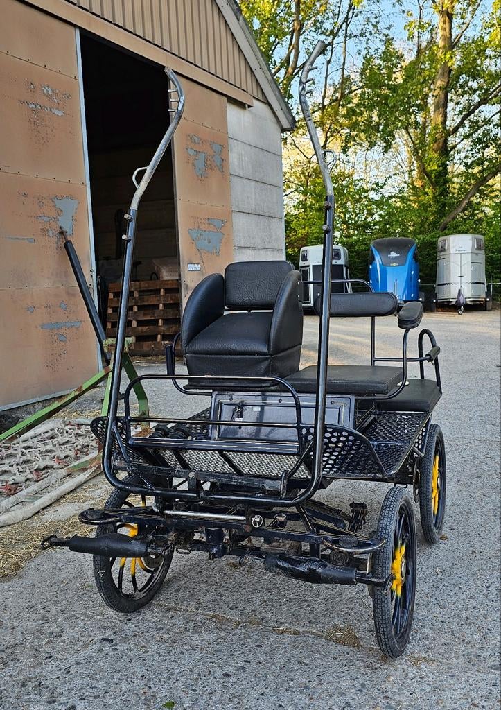 Te koop: 19 inch recreatie/marathon menwagen A t/m C pony's, Dieren en Toebehoren, Rijtuigen en Koetsen, Marathonwagen