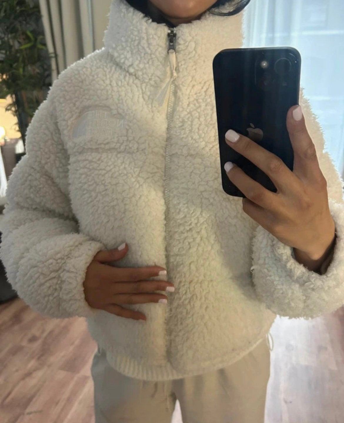 The north face 1996 Retro Nuptse Jacket sherpa / teddy, Ophalen of Verzenden, Zo goed als nieuw