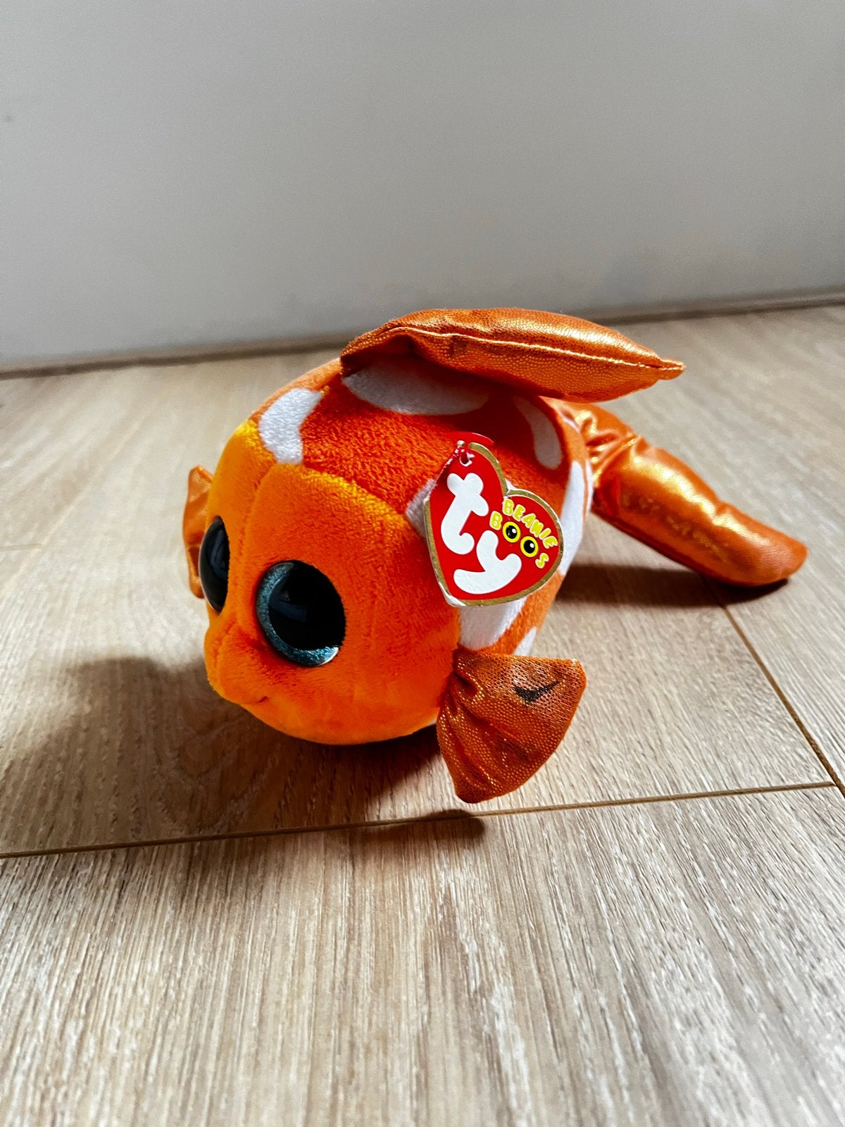 Ty Beanie Boos Nemo Knuffel - Zo goed als nieuw, Kinderen en Baby's, Oranje, Disney, Overige typen, Ophalen of Verzenden