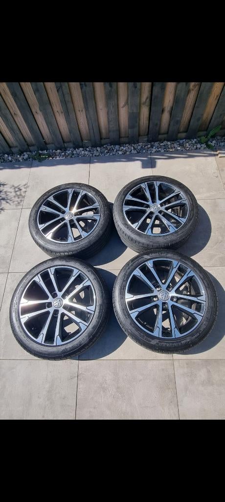 Originele vw Singapore  velgen 225 45 17 inch, Auto-onderdelen, Ophalen, Gebruikt, 17 inch, Band(en)