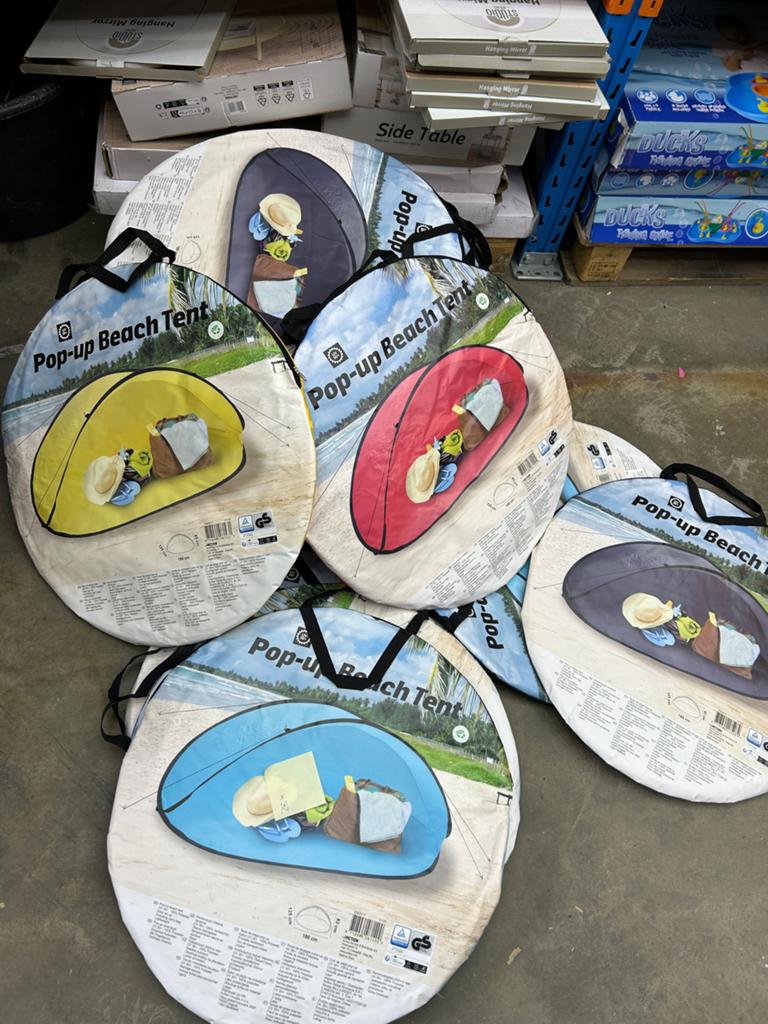 Pop-up Strandtenten - Diverse Kleuren 28 stuks, Ophalen, N, N, Tot en met 2