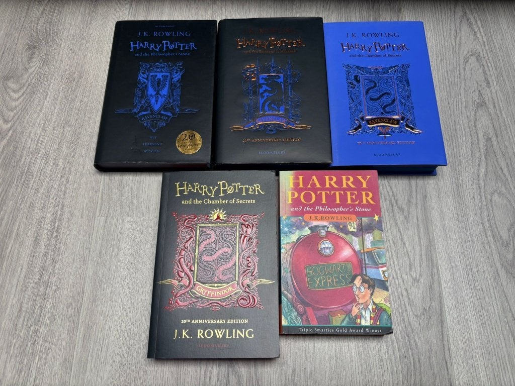5x Harry Potter boeken Bloomsbury Anniversary edities, Verzamelen, Harry Potter, Ophalen of Verzenden, Gebruikt, Overige typen