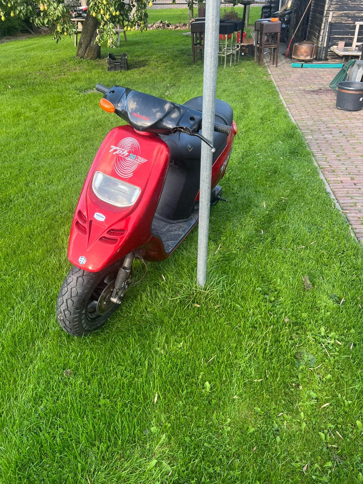 Piaggio typhoon 70cc teruil, Fietsen en Brommers, Ophalen, Tweetakt, Gebruikt, Overige modellen