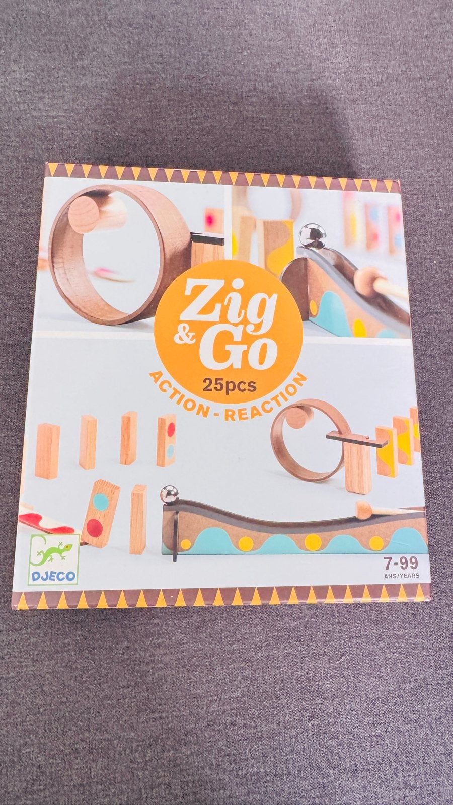 Djeco Zig & Go 25-delige actie-reactie set, Ophalen of Verzenden, Zo goed als nieuw, Overige typen