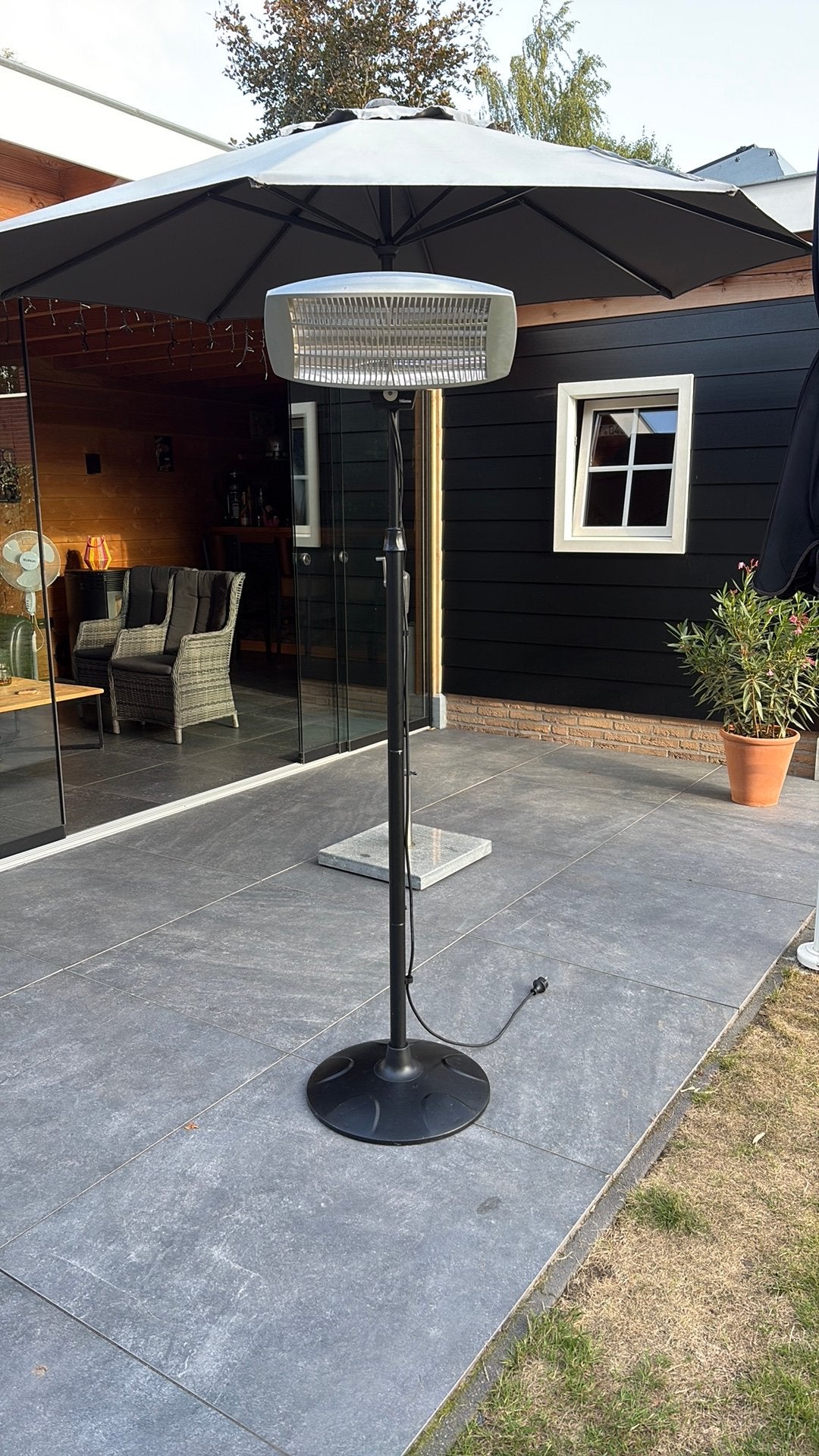 Tristar terras verwarmer, Tuin en Terras, Draaibaar, Gebruikt, Vloer, Ophalen