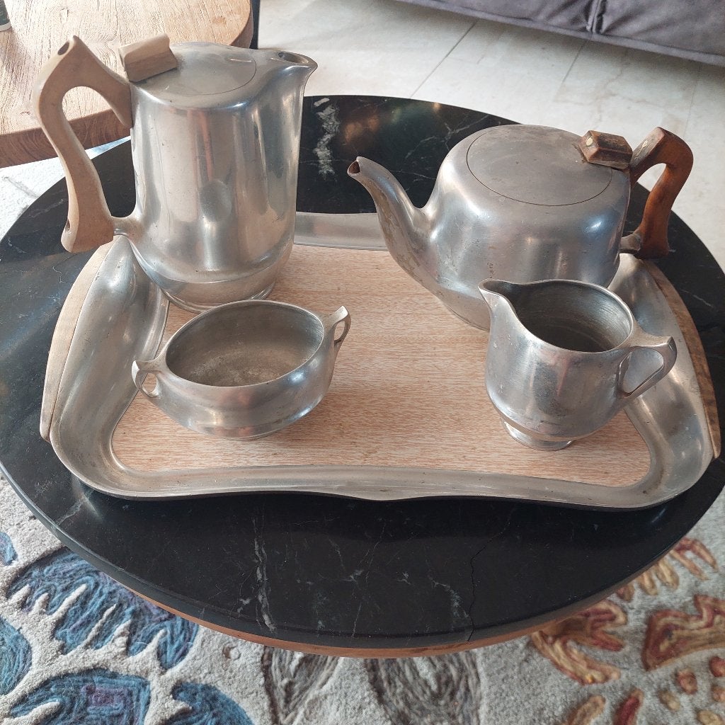 Engels hotel thee koffie stel, Gebruikt, Overige typen, Vintage, Ophalen of Verzenden