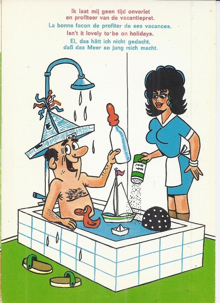 K50 Ongelopen humor kaart ik laat mij geen tijd onverlet, Verzenden, 1980 tot heden, Ongelopen, Overige thema's