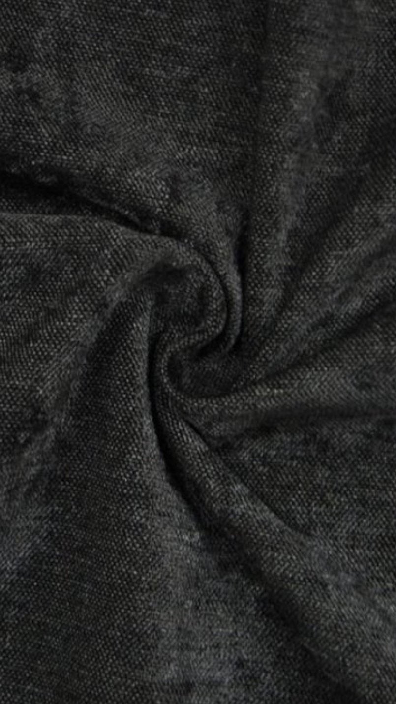 Meubelstof chenille velours zwart, Hobby en Vrije tijd, Stoffen en Lappen, Ophalen of Verzenden, Nieuw, Zwart, Polyester