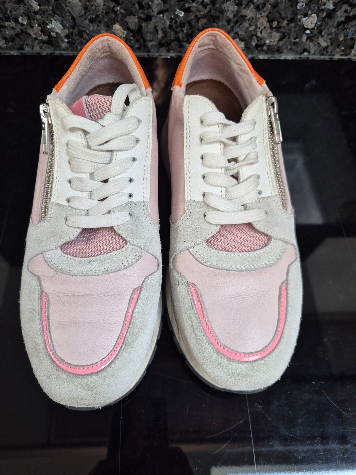 N.O.B.S. Sneakers - Maat 37 - Roze/Oranje/Wit, Kleding | Dames, N.o.b.s., Overige kleuren, Ophalen of Verzenden, Sneakers of Gympen