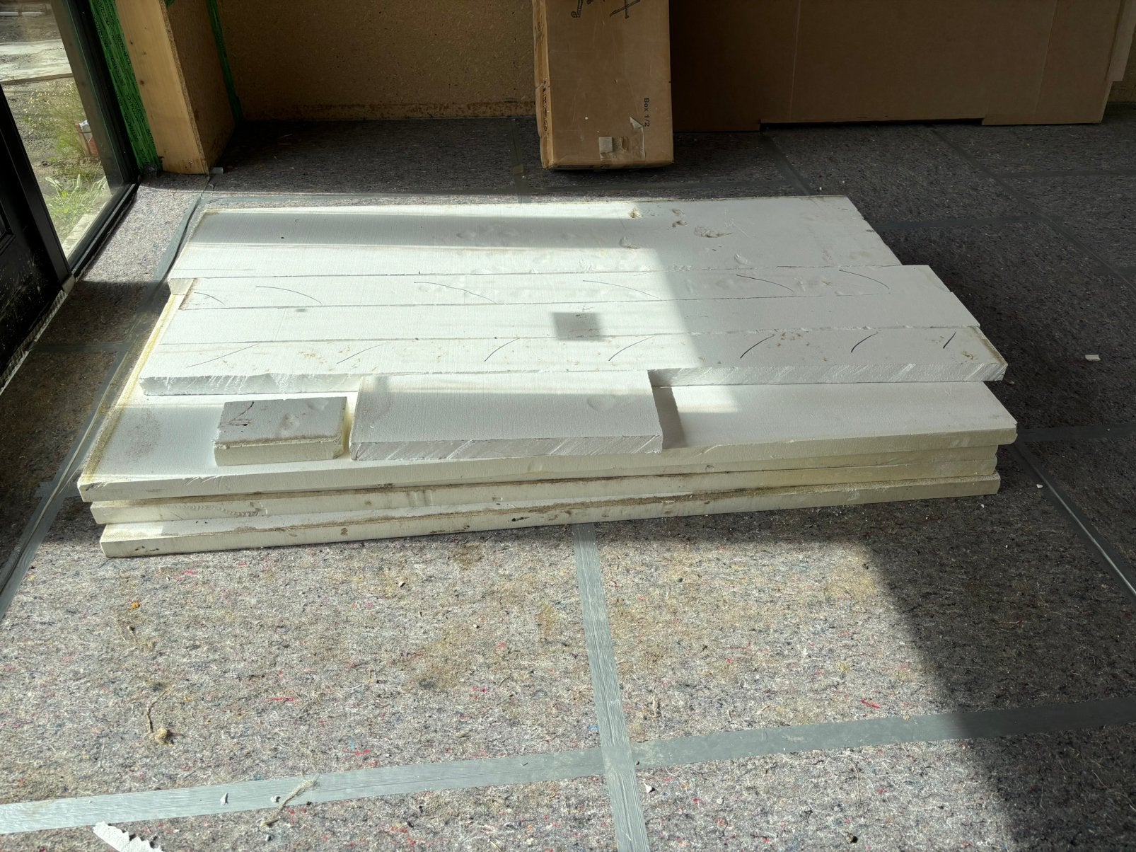 Piepschuim EPS 50x1200x2000mm, Ophalen, 4 tot 8 cm, 10 tot 15 m², Nieuw