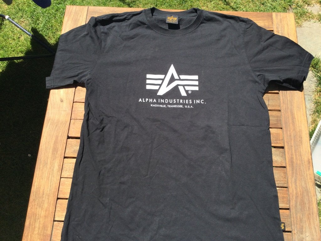 Alpha Industries Herren Shirt T-Shirt Größe L, Maat 52/54 (L), Alpha Industries, Zwart, Ophalen of Verzenden