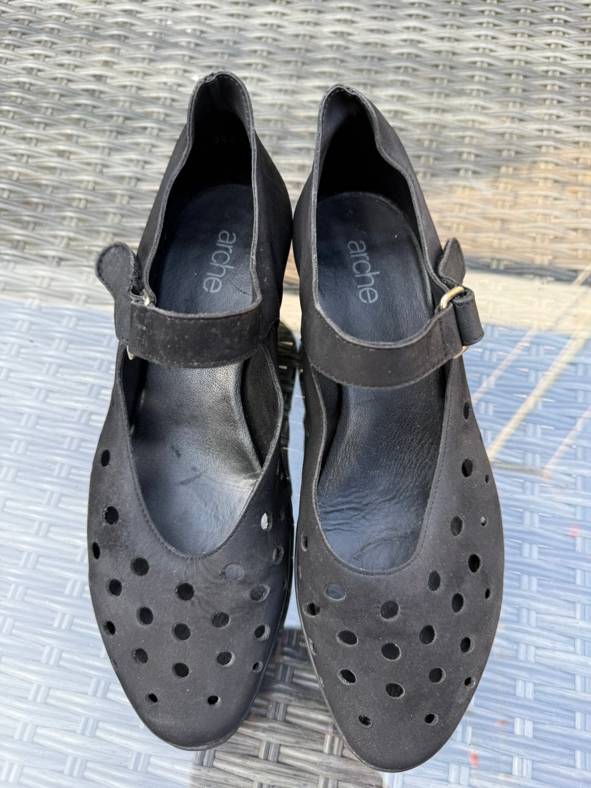 Arche * leuke leren schoenen ( maat 39), Verzenden, Zwart, Schoenen met lage hakken