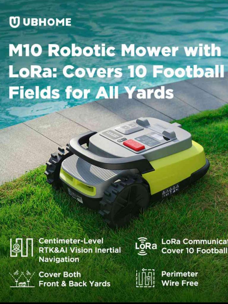 Ubhome M10 robotmaaier zonder draad GPS-RTK, Bestuurbaar via app, Nieuw, Ophalen of Verzenden, 20 tot 25 cm