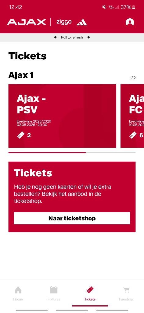 Ajax- psv, Losse kaart, Twee personen, Mei