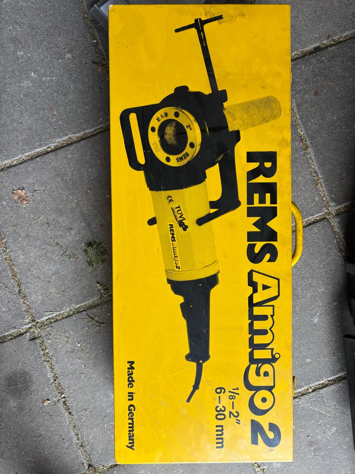 REMS Amigo 2 draadsnijmachine - Zo goed als nieuw!, Doe-het-zelf en Verbouw, Gereedschap | Handgereedschap, Ophalen, Zo goed als nieuw