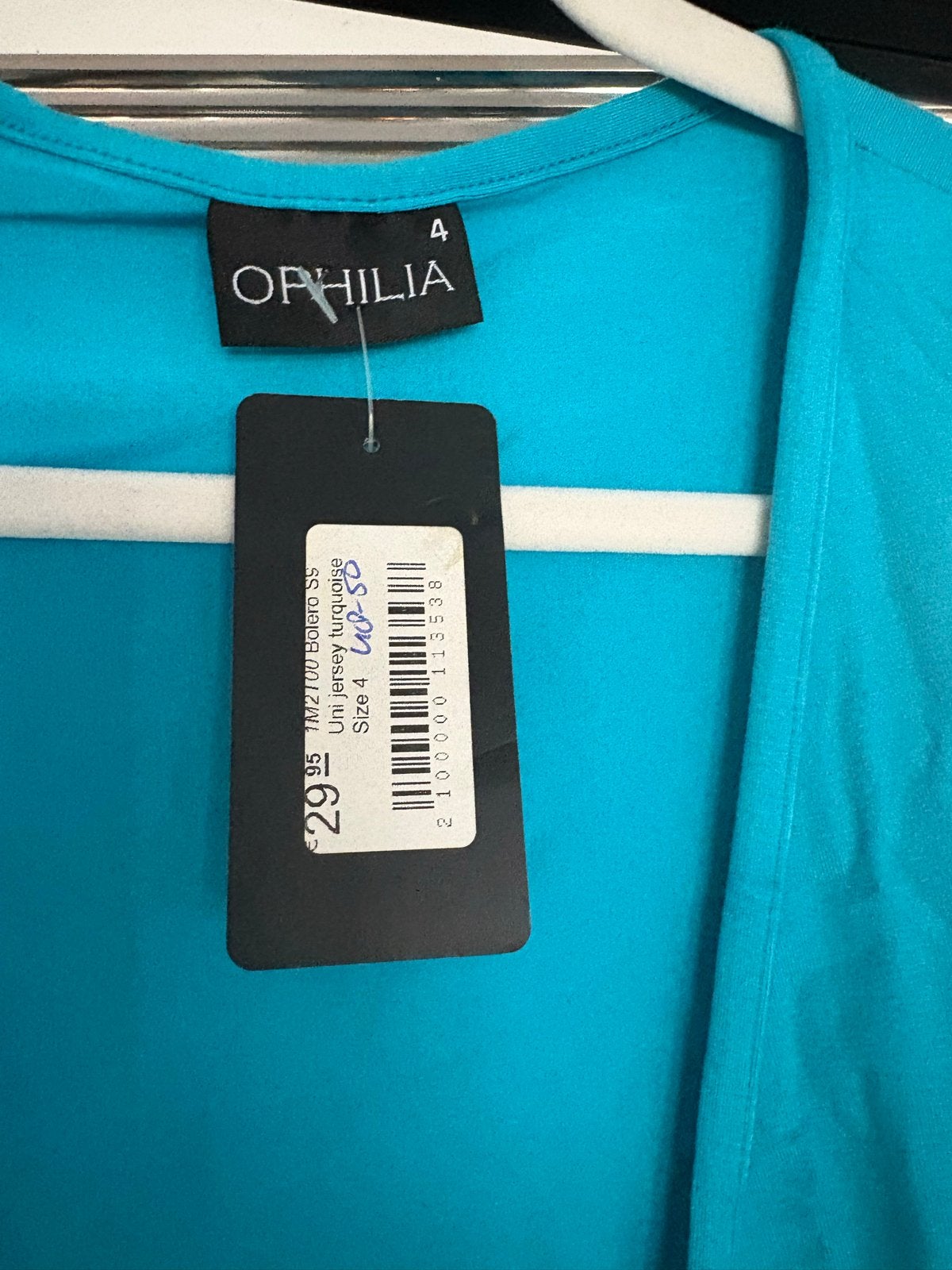 Ophilia vestje blauw maat 48-50, nieuw met kaartje, Ophalen of Verzenden, Nieuw, Maat 46/48 (XL) of groter, Blauw